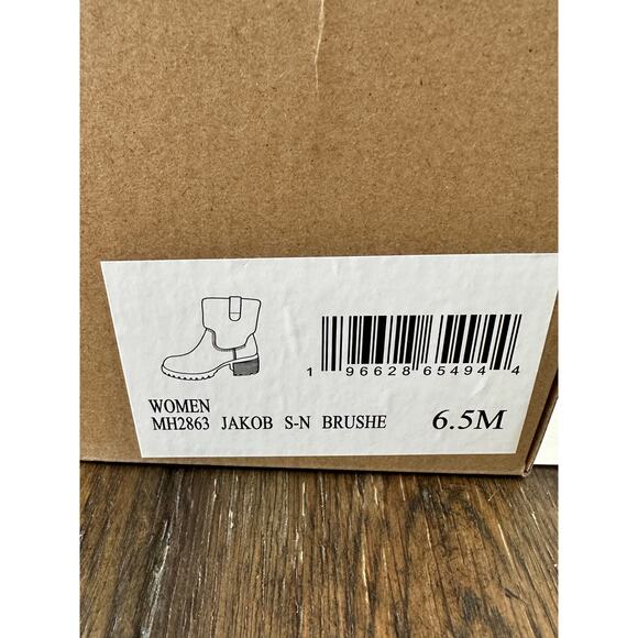 MIA Jakob Boots Booties fur Stone ZipperSize 6.5 M NWT - Picture 7 of 8